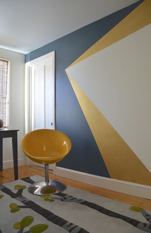 Simple Wall Painting Ideas Blue / The wall frames look stunning against ...