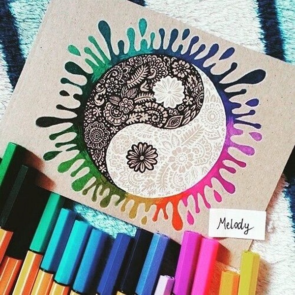 Drawing Ideas Colourful Easy - Dreamcatcher Tattoos Designs, Ideas And ...