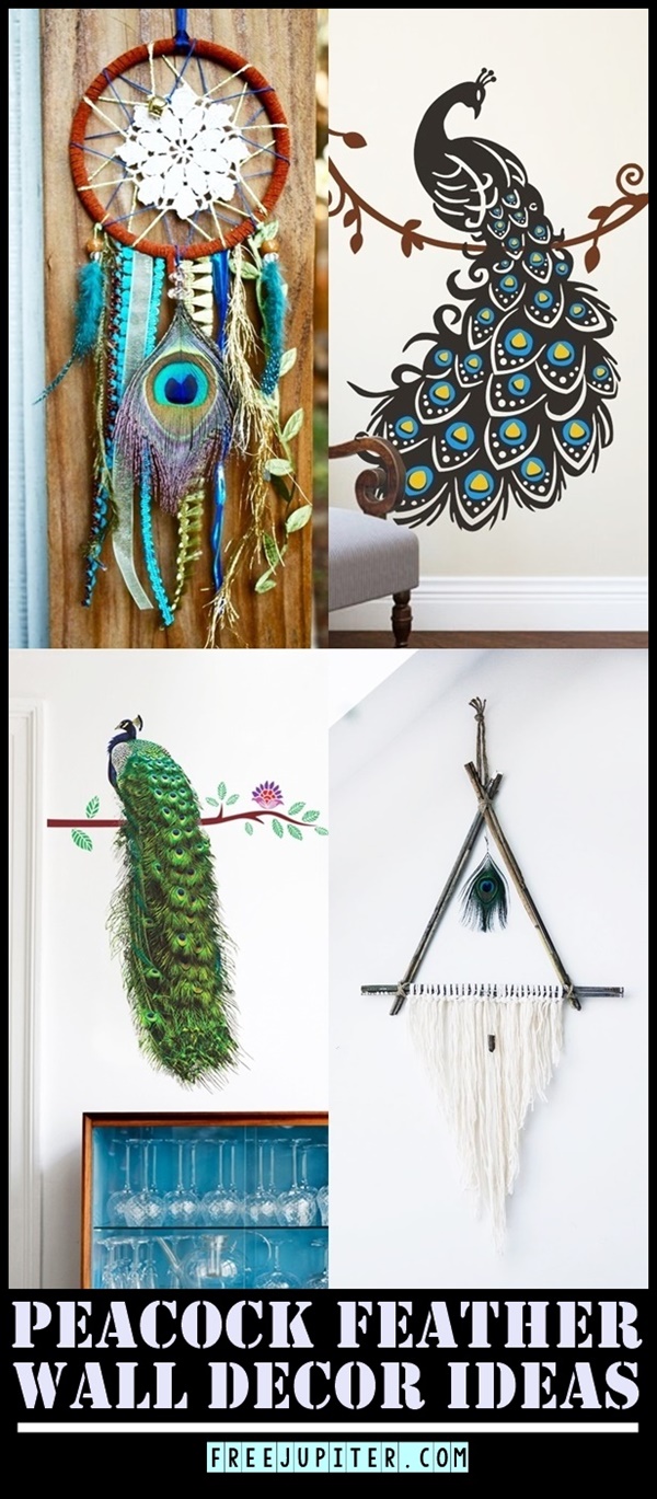 35 Unique Peacock Feather Wall Decor Ideas